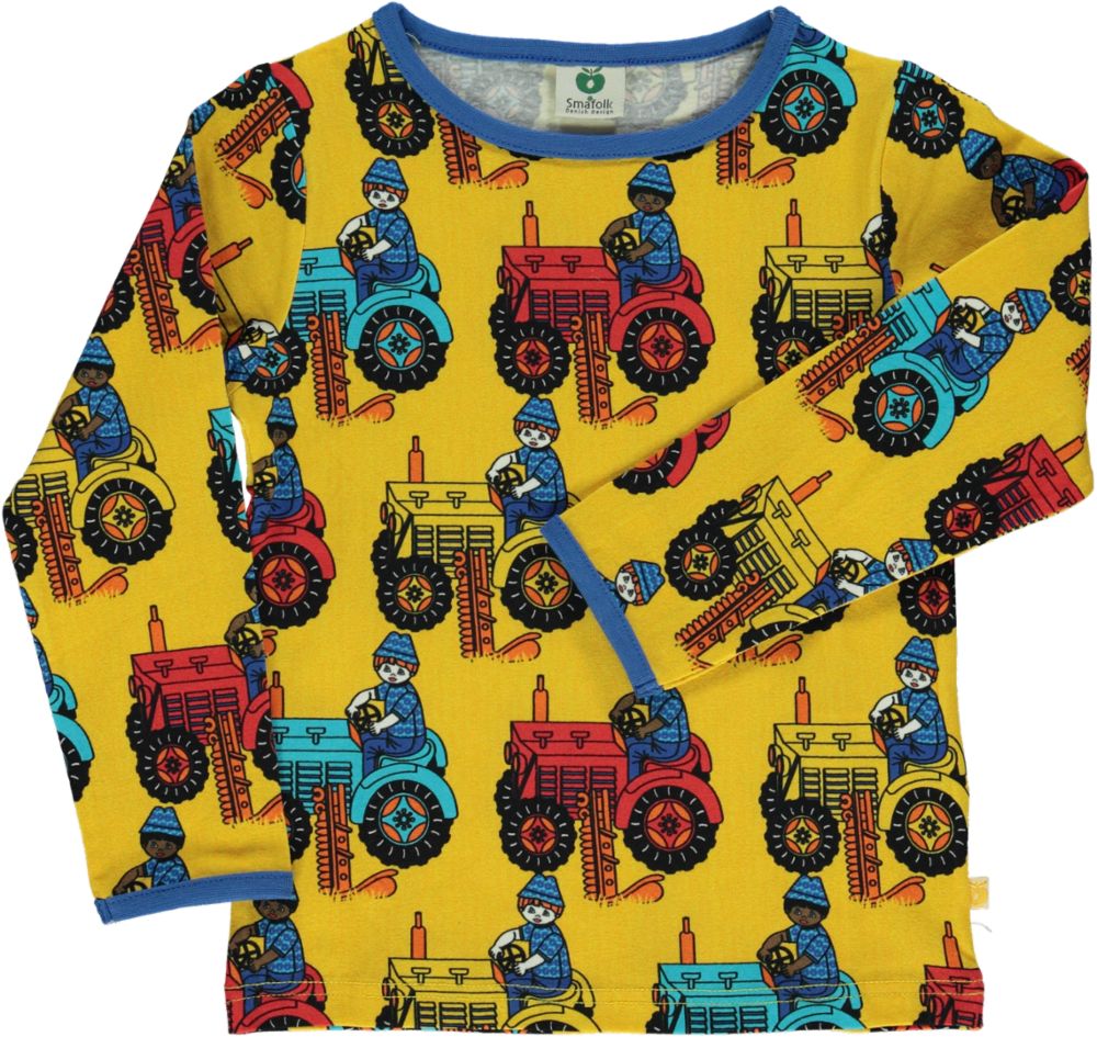 Bluza cu imprimeu tractorașe
