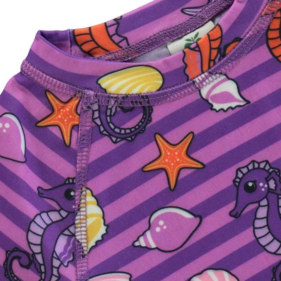 Tricou UV 50 cu imprimeu căluți de mare