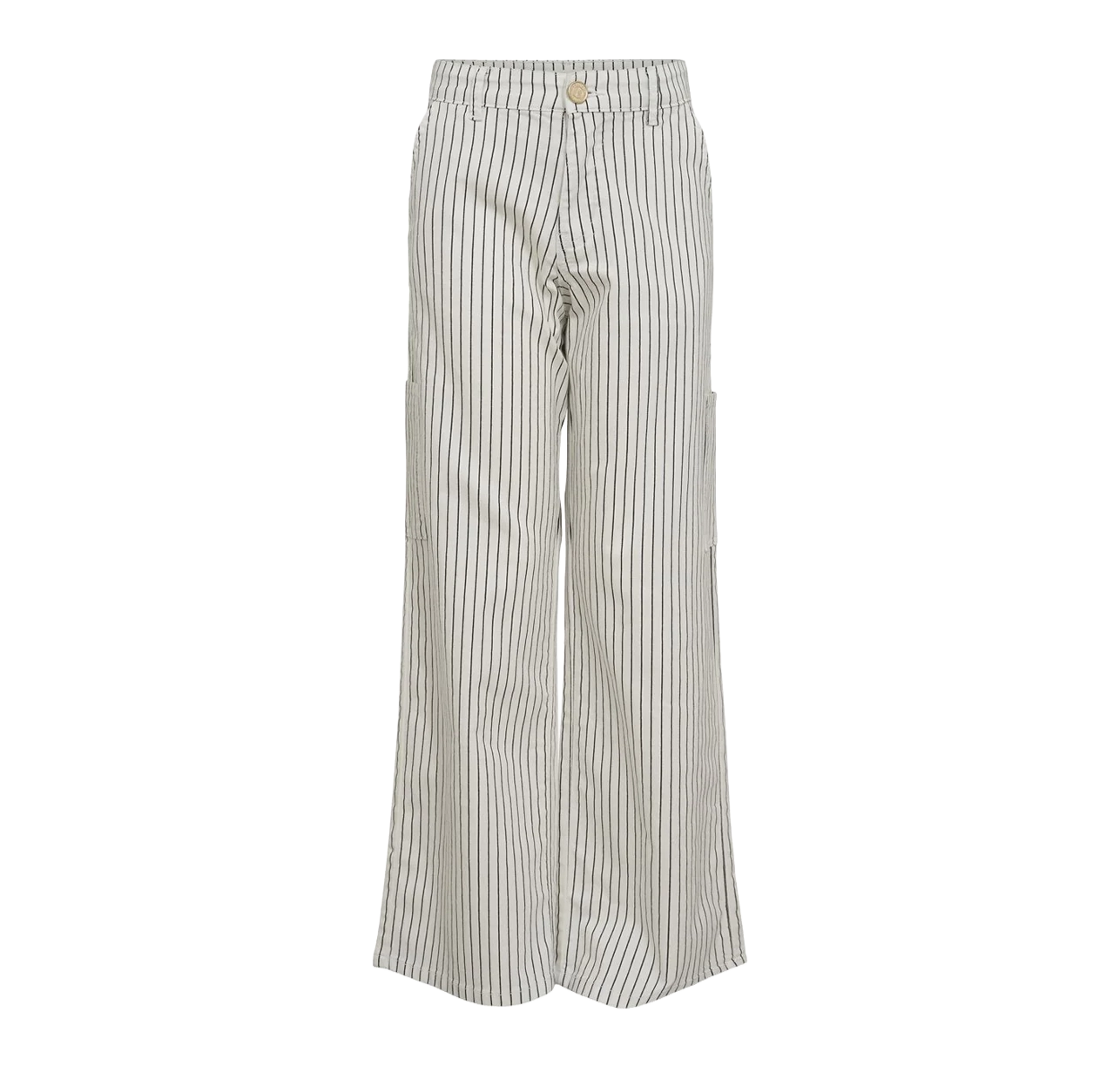 Pantaloni wide-leg cu dungi