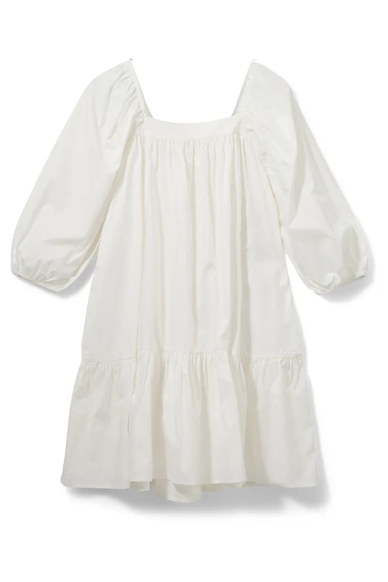 Rochie mini cu mâneci bufante