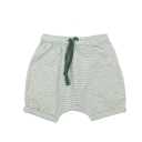 Pantaloni scurți verzi cu dungi albe