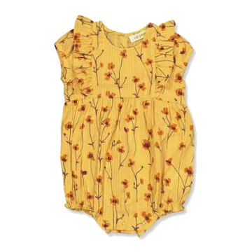 Salopetă scurtă Flanna aurie