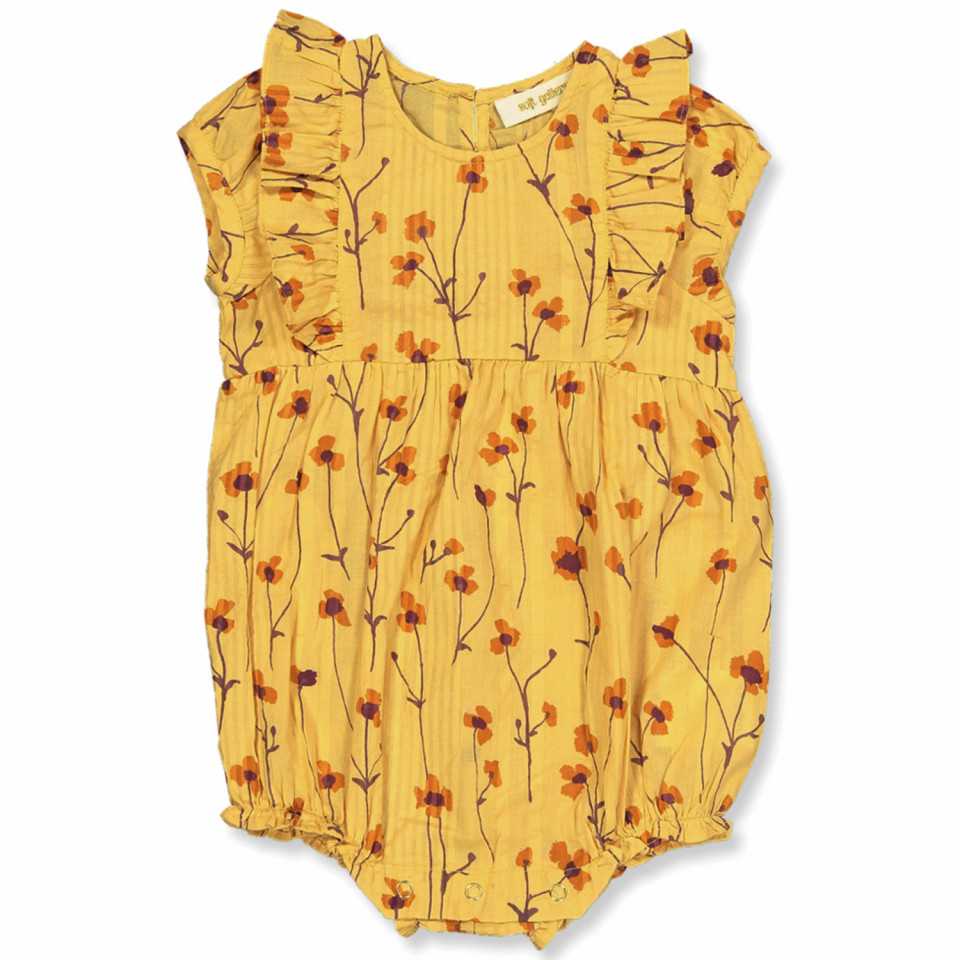 Salopetă scurtă Flanna aurie