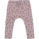 Pantaloni roz cu imprimeu floral delicat