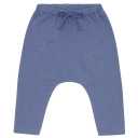 Pantaloni confortabili albaștri cu dungulițe