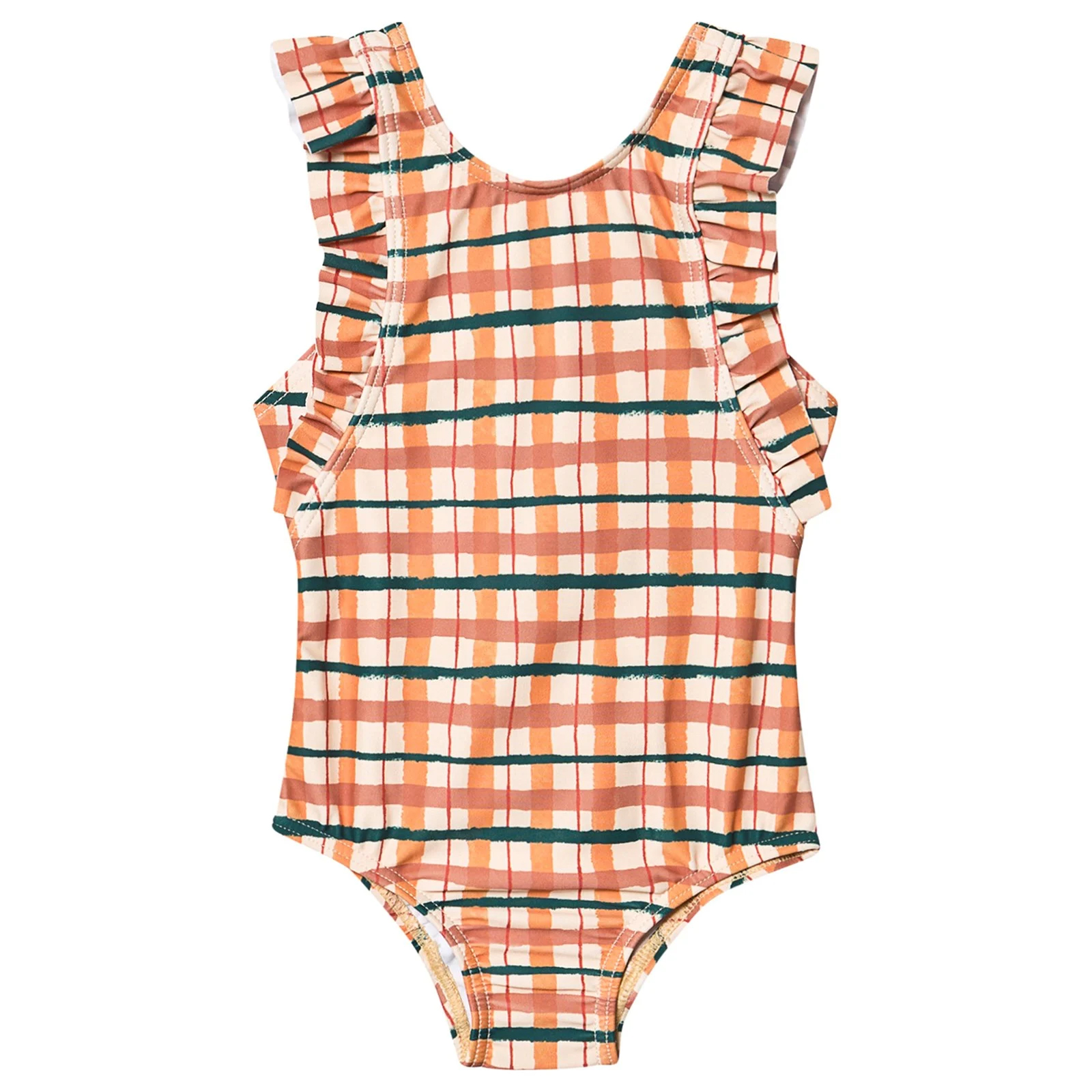 Costum de baie pentru bebeluși „Winter Wheat” cu volănașe