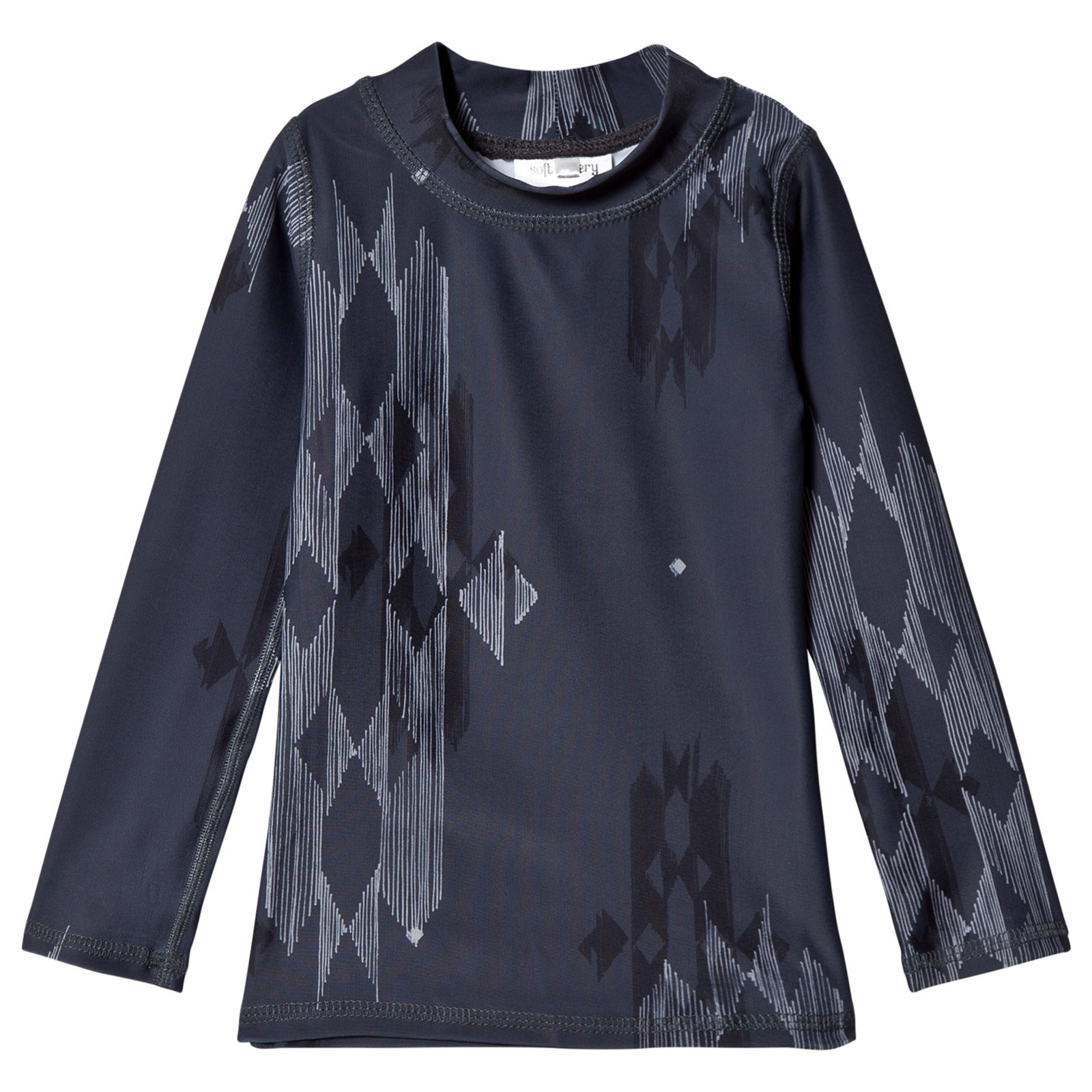 Bluziță UV bleumarin cu imprimeu forme geometrice