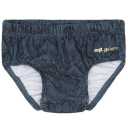 Slip de baie albastru cu imprimeu bufnițe