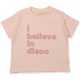 Tricou roz deschis I Love Disco