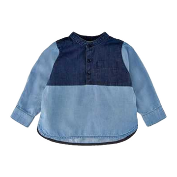 Cămașă denim în două nuanțe