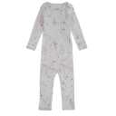 Salopetă gri cu imprimeu stropi