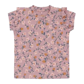 Tricou roz cu imprimeu floral