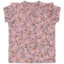Tricou roz cu imprimeu floral