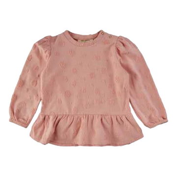 Bluziță roz cu peplum