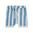 Pantaloni scurți cu dungi alb-bleu