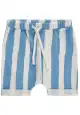 Pantaloni scurți cu dungi alb-bleu