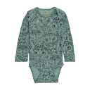 Body verde din lâna cu imprimeu bufnițe