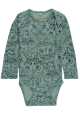 Body verde din lâna cu imprimeu bufnițe