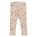 Colanți crem din lână cu imprimeu bufnițe