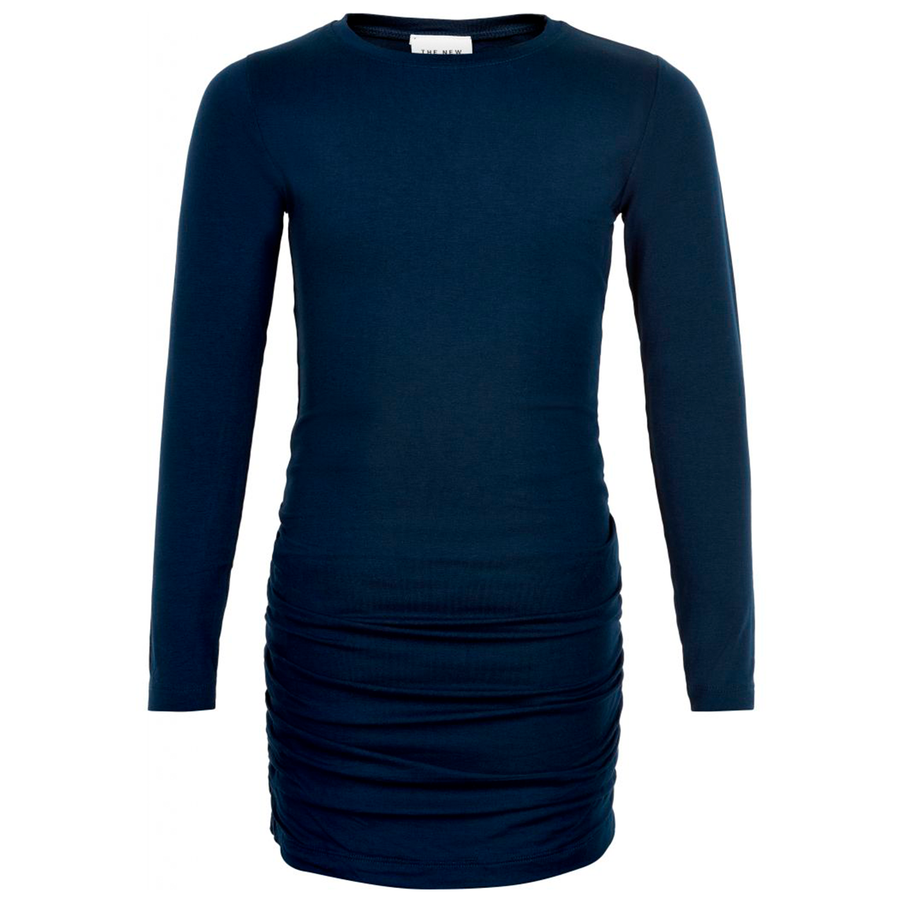 Rochie bleumarin cu mânecă lungă, pentru fete