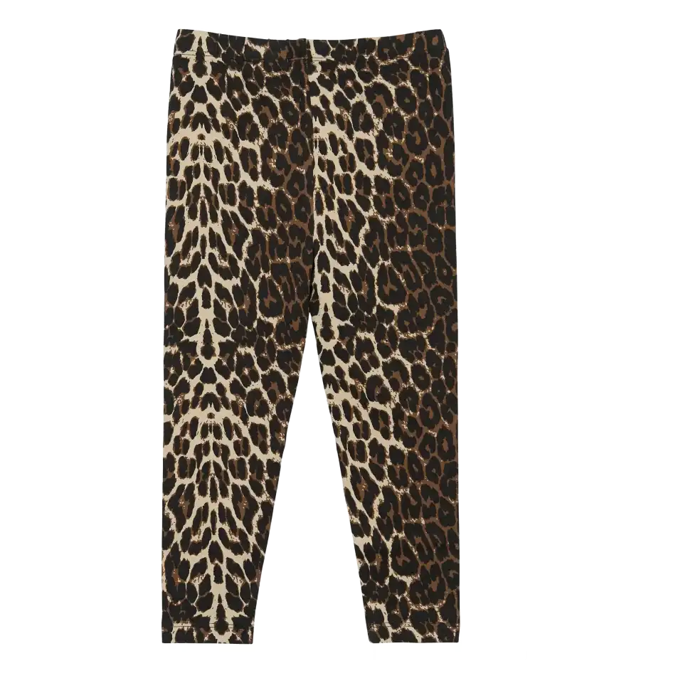Colanți gri cu imprimeu animal print