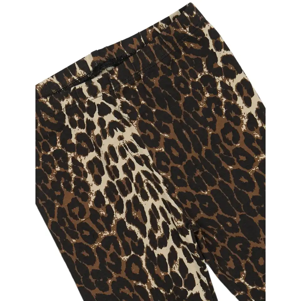 Colanți gri cu imprimeu animal print