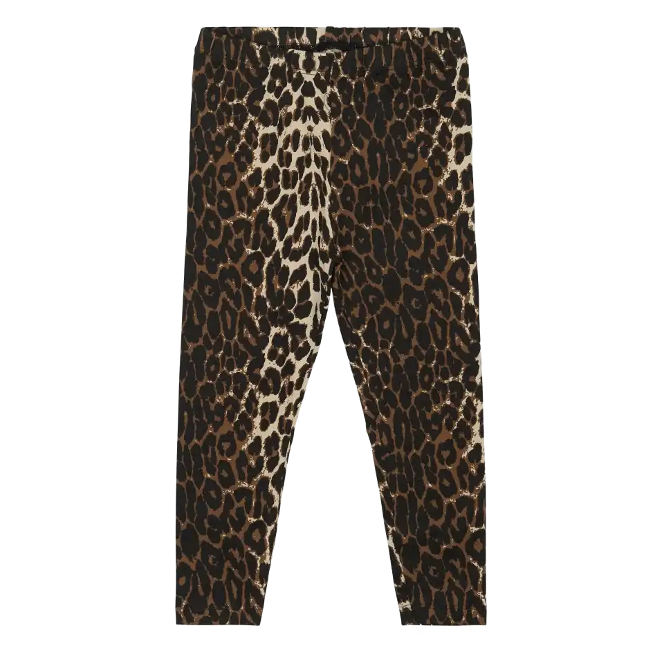 Colanți gri cu imprimeu animal print