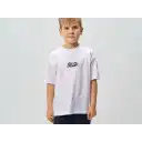 Tricou alb oversized pentru copii