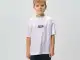 Tricou alb oversized pentru copii