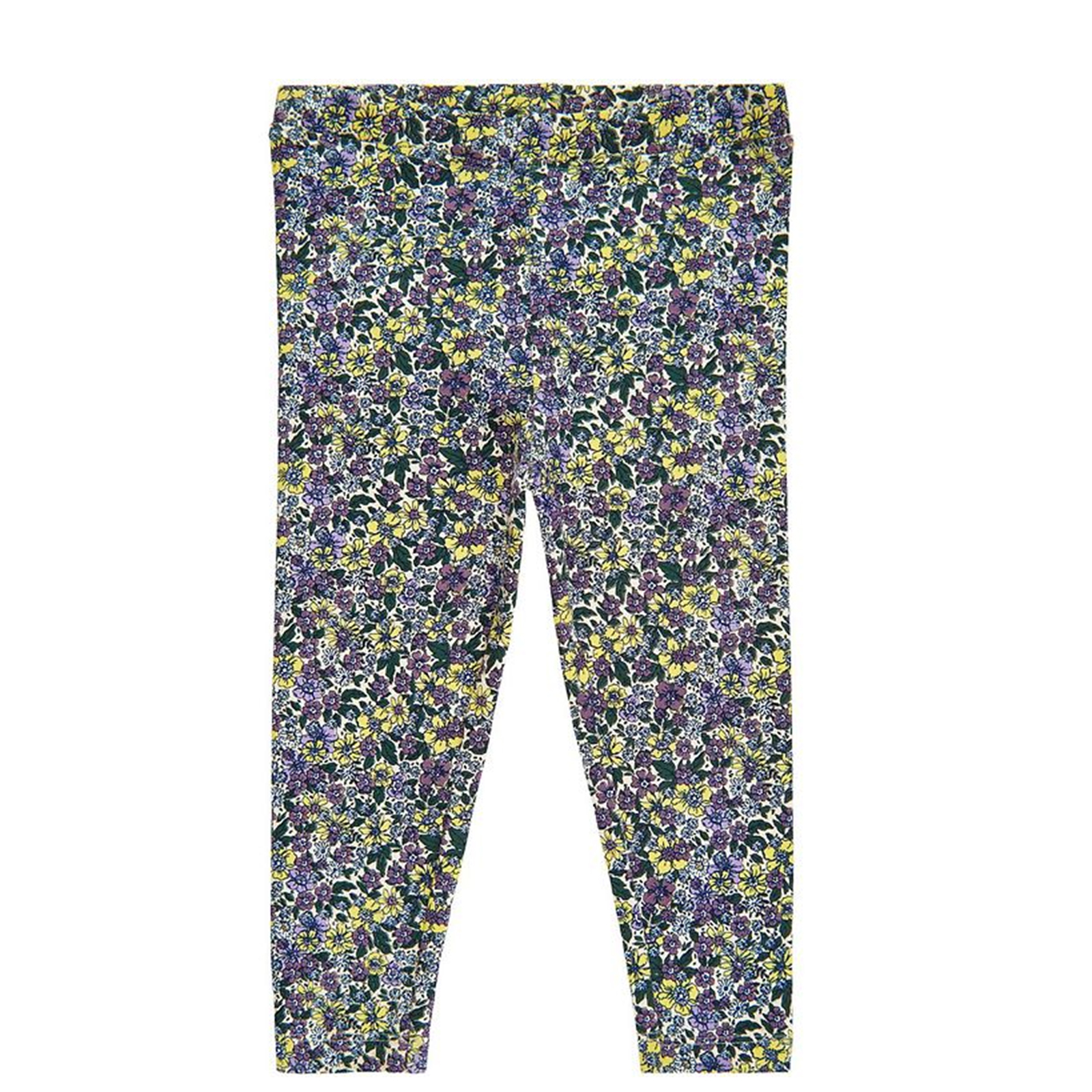 Colanți copii cu imprimeu floral din bumbac organic