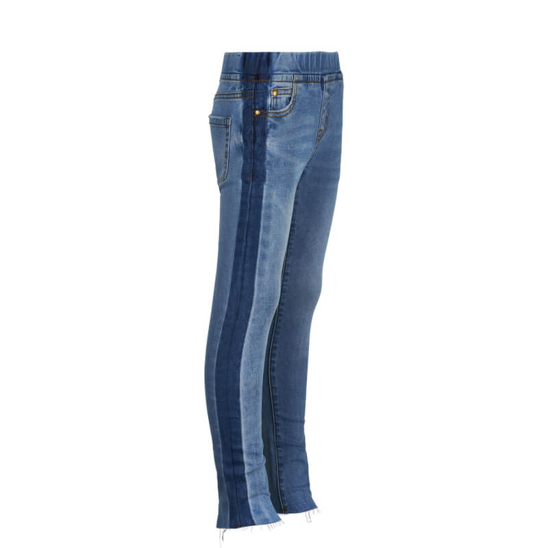 Blugi light blue cu dungi laterale