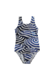 Costum de baie întreg fete cu umbrele de plajă