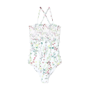 Costum de baie întreg fete, smocking și flori de câmp