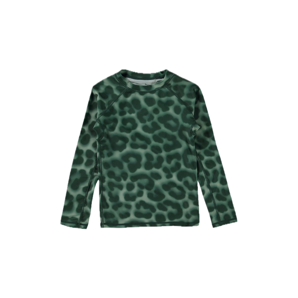 Bluză de înot mânecă lungă cu print leopard