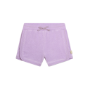 Pantaloni scurți fete, material tip prosop, lila