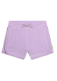 Pantaloni scurți fete, material tip prosop, lila