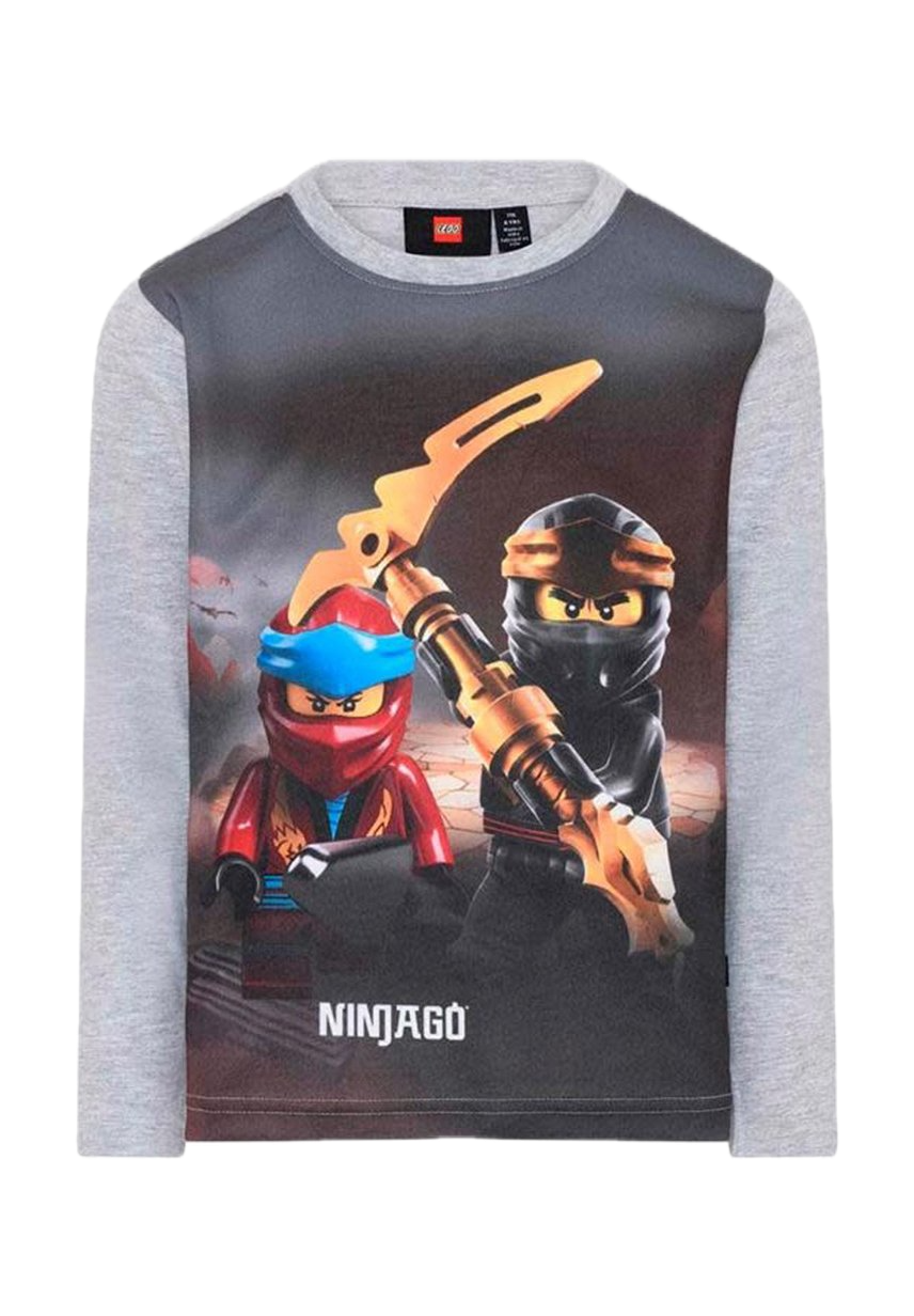 Bluză NINJAGO cu imprimeu foto, gri deschis