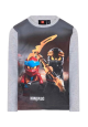 Bluză NINJAGO cu imprimeu foto, gri deschis