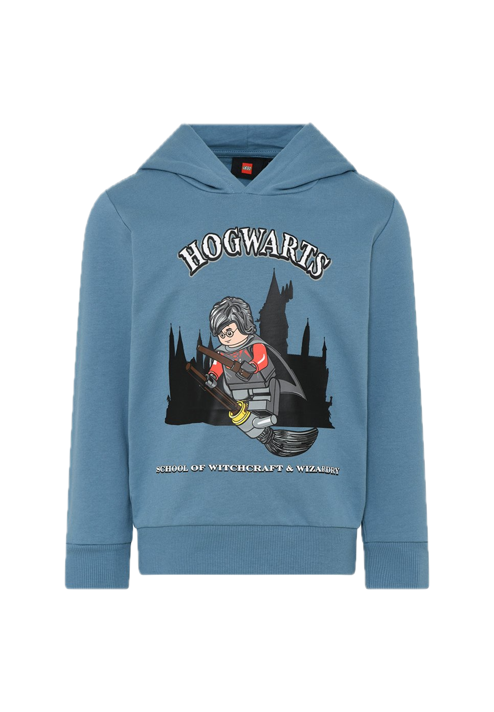 Hanorac Harry Potter cu glugă, albastru prăfuit