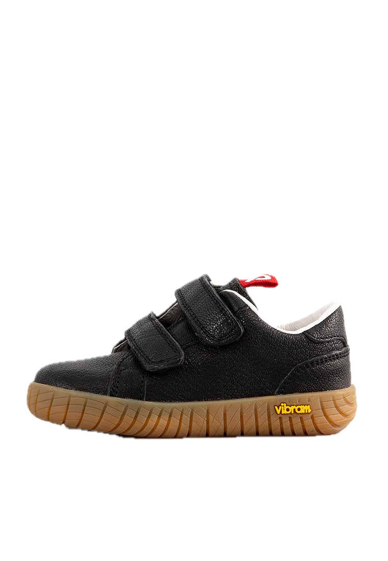 Pantofi din piele pentru primii pași, negri