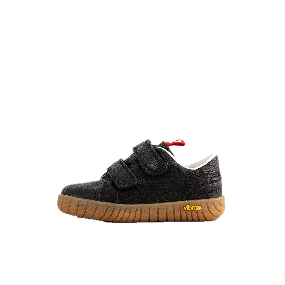Pantofi din piele pentru primii pași, negri