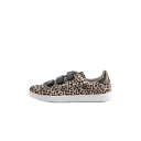 Sneakers cu imprimeu leopard și arici, bej
